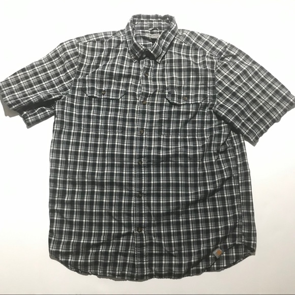 Carhartt Other - Carhartt Mens Plaid Front Pocket Shirt Relaxed Fit